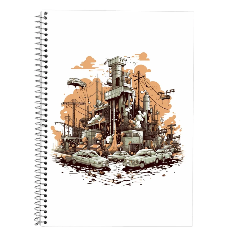 دفتر زبان 50 برگ مدوپد مدل دوخط طرح تایتان Titan کد DF11988