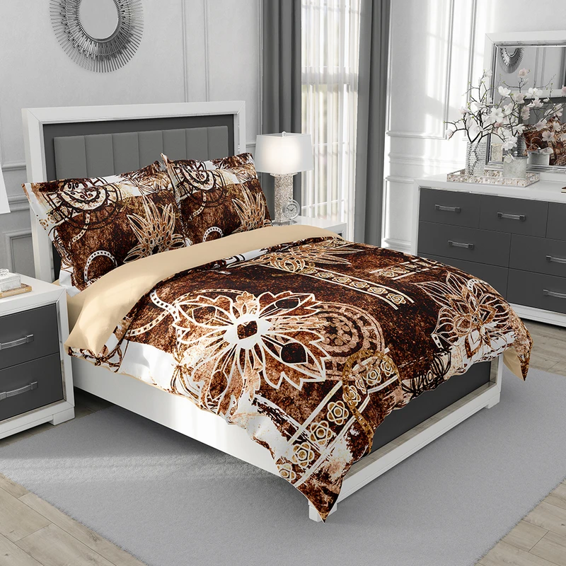 سرویس روتختی تک نفره 5 تکه مدل T6140 گل دار