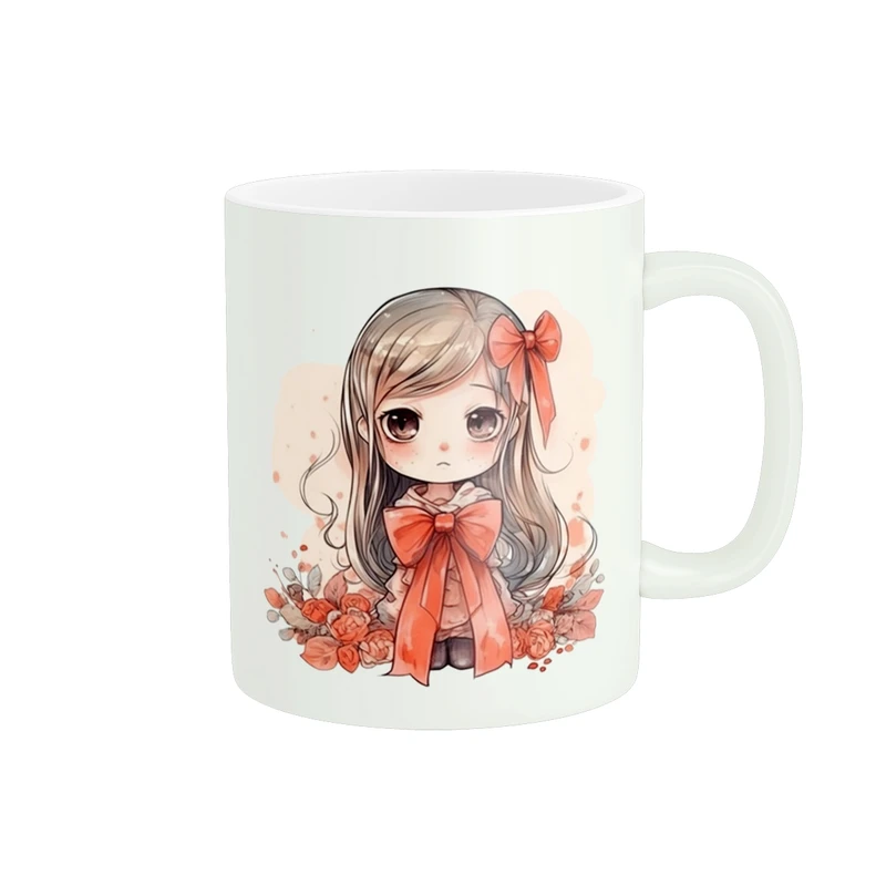 ماگ مدل نقاشی دختر با نمک کد 1298