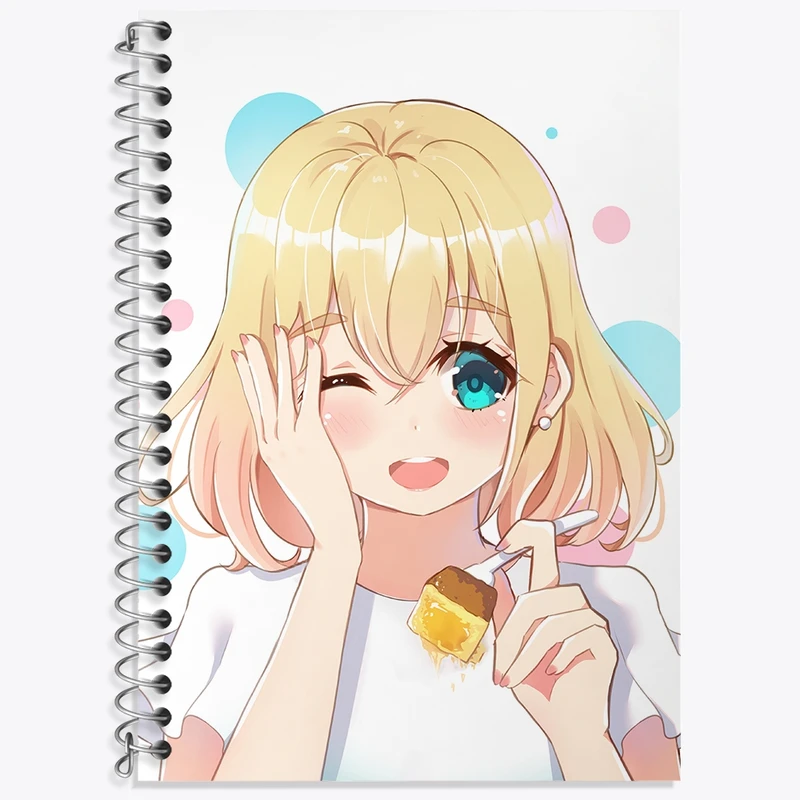 دفتر زبان 50 برگ خندالو مدل سه خط طرح مامی انیمه کانوجو اوکاری کد 34801