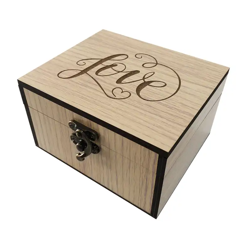 جعبه هدیه چوبی مدل b8