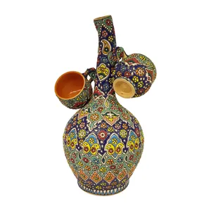 ست 3 تکه کوزه و لیوان میناکاری کد 30