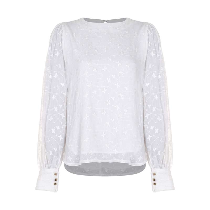 بلوز زنانه گردیه مدل 304146-white