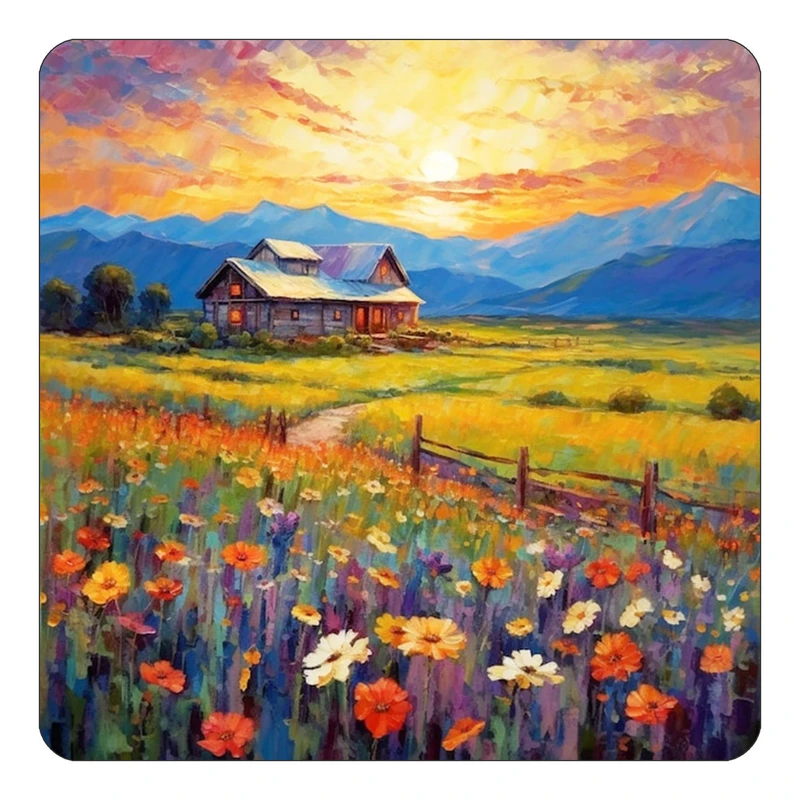 مگنت کاکتی طرح نقاشی رنگ روغن مدل mp71254