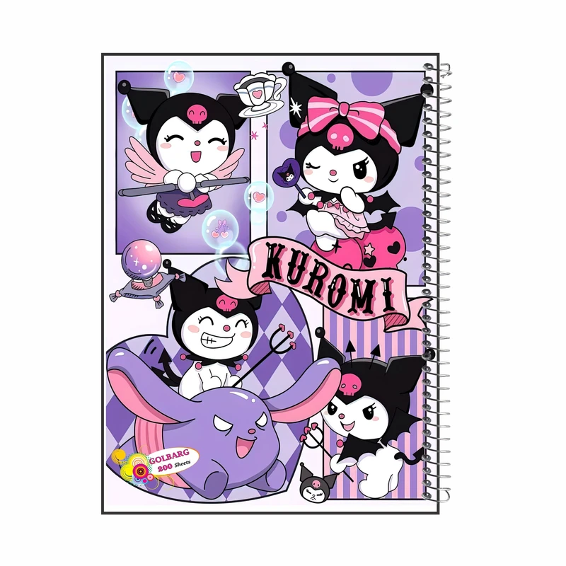 دفتر مشق 200 برگ گلبرگ مدل کرومی  کد 5133