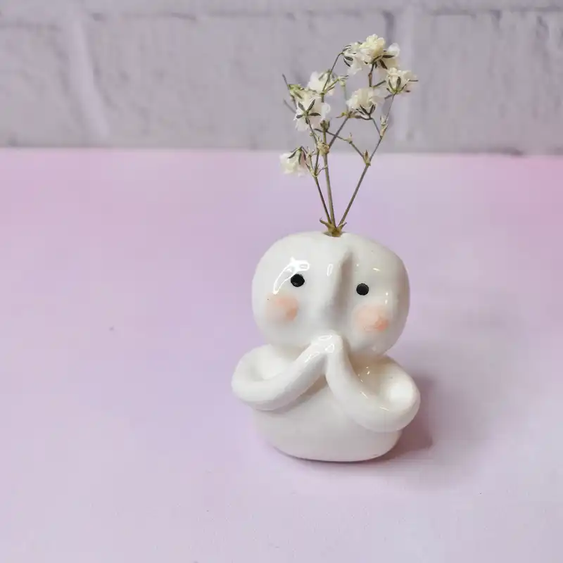 گلدان سرامیکی طرح فانتزی کد 003