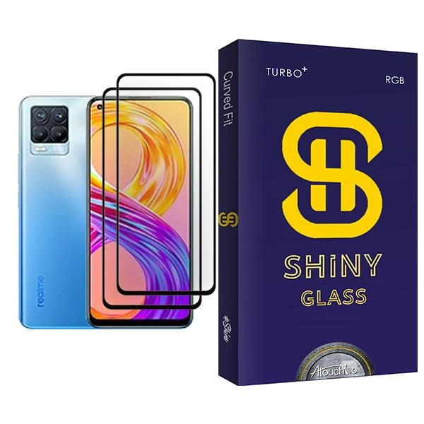 محافظ صفحه نمایش آتوچبو مدل Shiny Glass MIX002 مناسب برای گوشی موبایل ریلمی 8 Pro بسته دو عددی