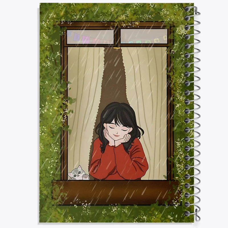 دفتر شطرنجی 50 برگ خندالو طرح دخترانه کد N4364