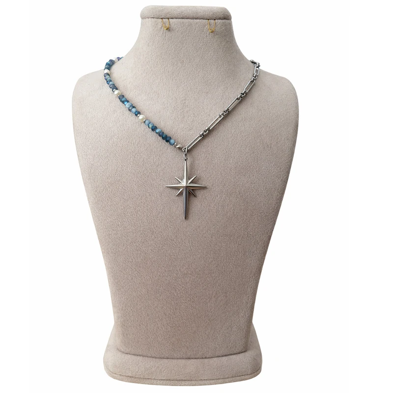 گردنبند زنانه مدل زنجیر طرح کریستال