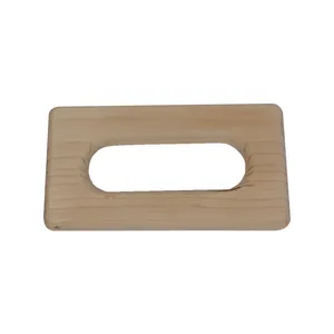 دسته کیف طرح مستطیل چوبی مدل N140311 بسته دو عددی