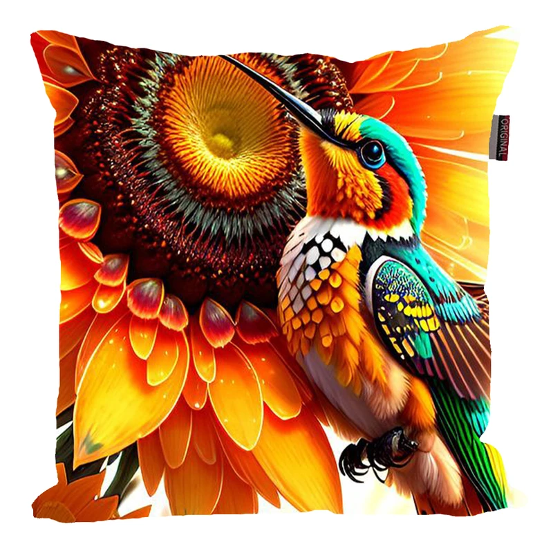 کوسن پاد آفرین مدل زیبای فانتزی پرنده ها کد 92