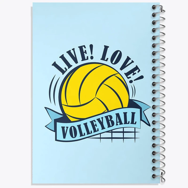 دفتر نت موسیقی 50 برگ خندالو مدل والیبال Volleyball کد 26436