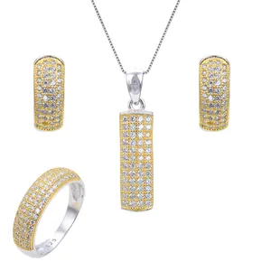 نیم ست نقره زنانه شهر جواهر کد SJ-EIS028