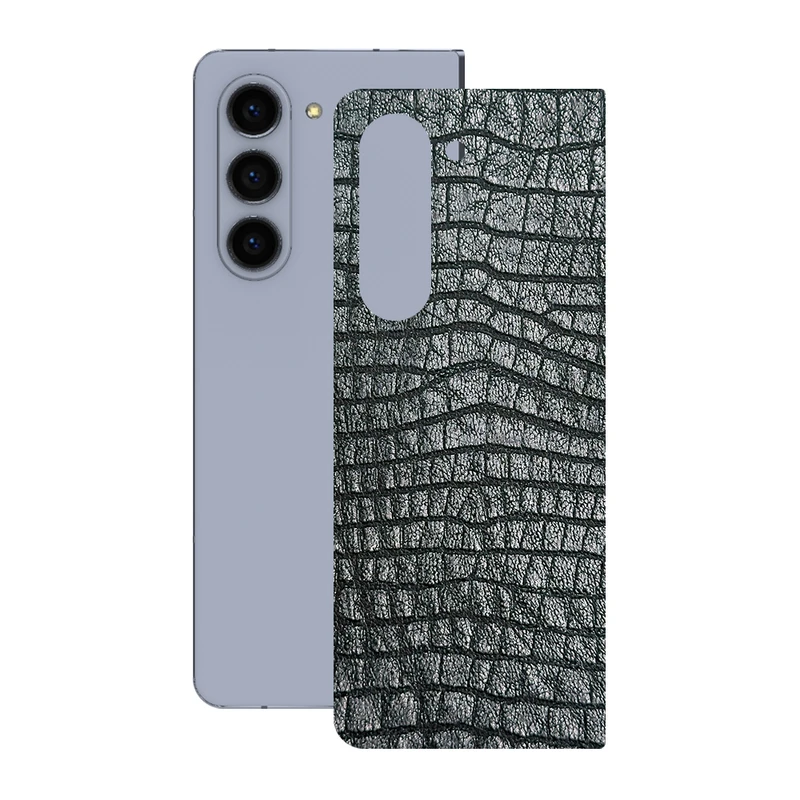 برچسب پوششی ریمکس مدل Leth طرح پوست ماری مناسب برای گوشی موبایل سامسونگ Galaxy Z Fold5