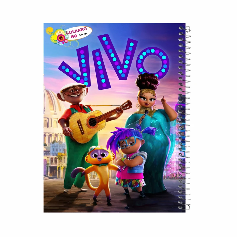 دفتر مشق 80 برگ گلبرگ طرح کارتونی کد 80428