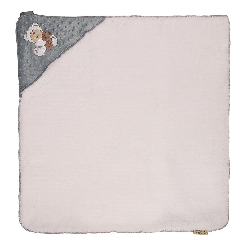 پتو کودک و نوزاد مدل کلاهدار سایز 70×70 سانتی متر