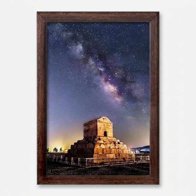تابلو خندالو طرح مقبره کوروش کد F6341