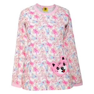 بلوز زنانه تپل تیپ طرح خرگوشی کد 0001-211