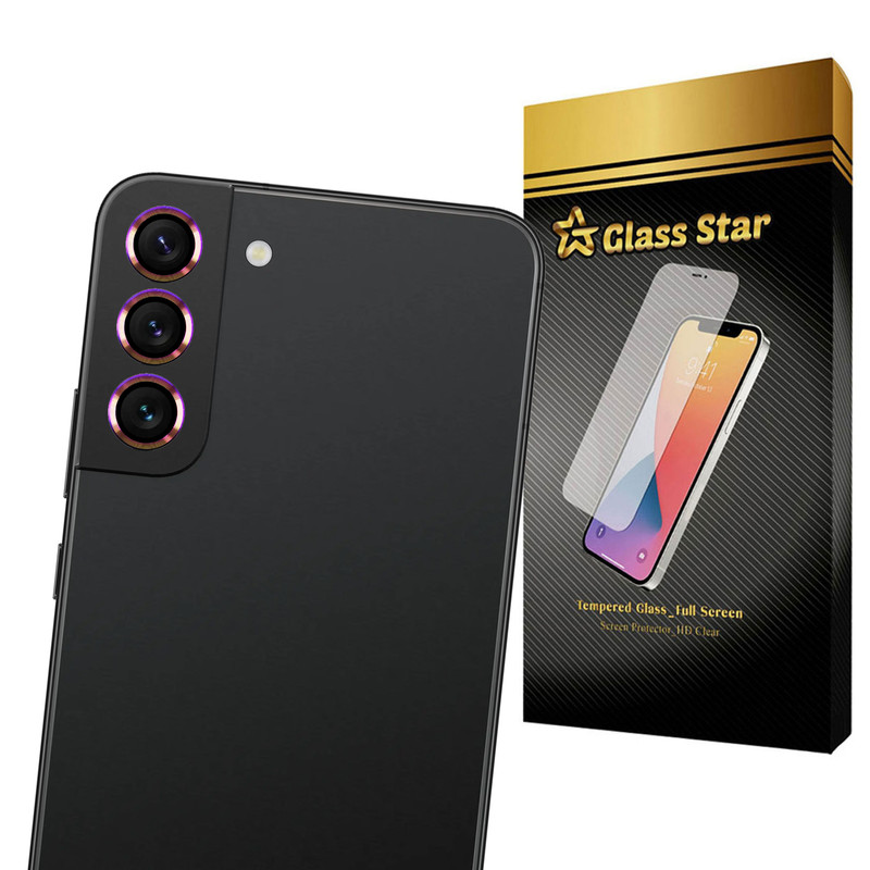 محافظ لنز دوربین گلس استار مدل RINGIS مناسب برای گوشی موبایل سامسونگ Galaxy S22 Ultra 5G 