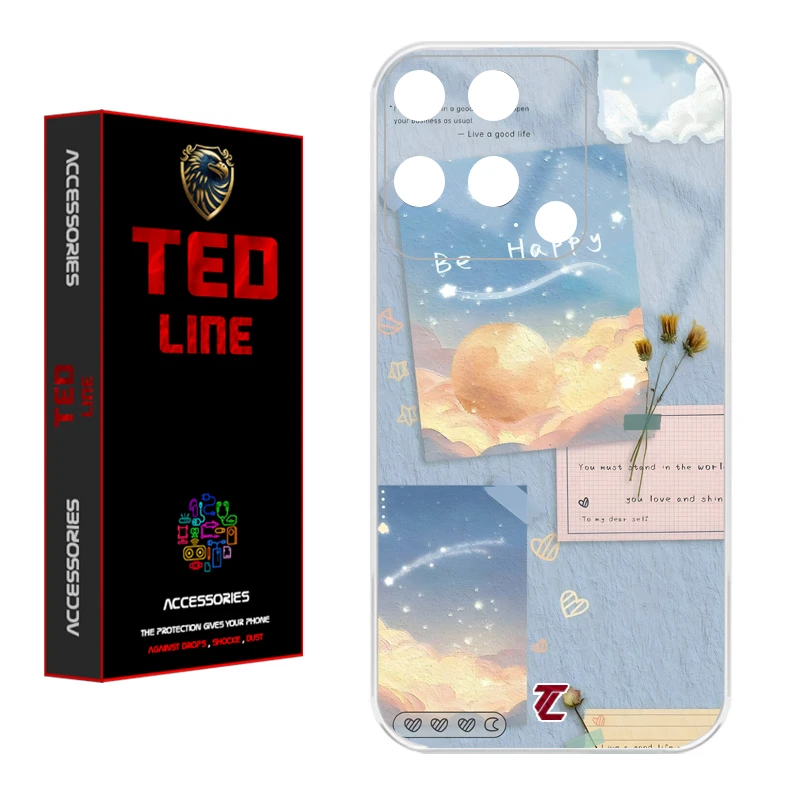 کاور تد لاین طرح کلاژ هنری کد 1127 مناسب برای گوشی موبایل شیائومی Redmi 10C / Poco C40