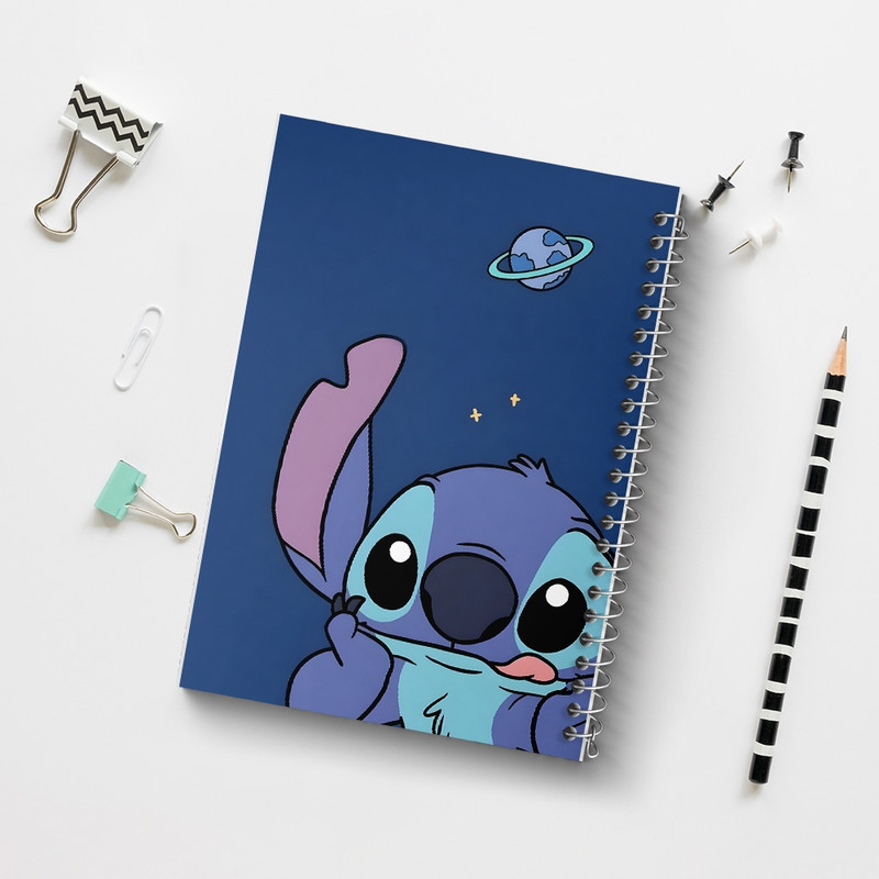 دفتر مشق 50 برگ خندالو طرح استیچ کد F1418