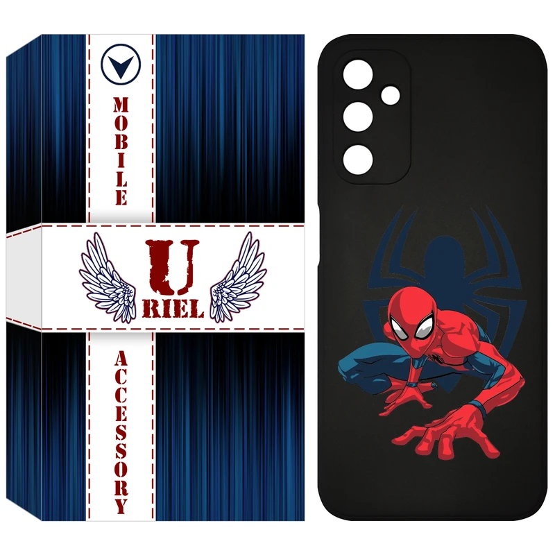 کاور یوریل قاب مدل KSH کد 75 طرح اسپایدرمن مناسب برای گوشی موبایل سامسونگ Galaxy M14