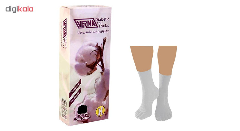 جوراب دیابت ورنا مدل FingerTape جوراب دیابت ورنا مدل FingerTape