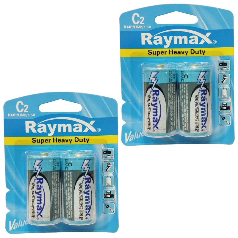 باتری C ریمکس مدل Super Heavy Duty بسته چهار عددی