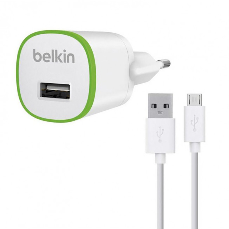 شارژر دیواری بلکین مدل BTF8M710 به همراه کابل microUSB