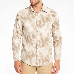 پیراهن آستین بلند یقه برگردان مردانه مدل مخمل