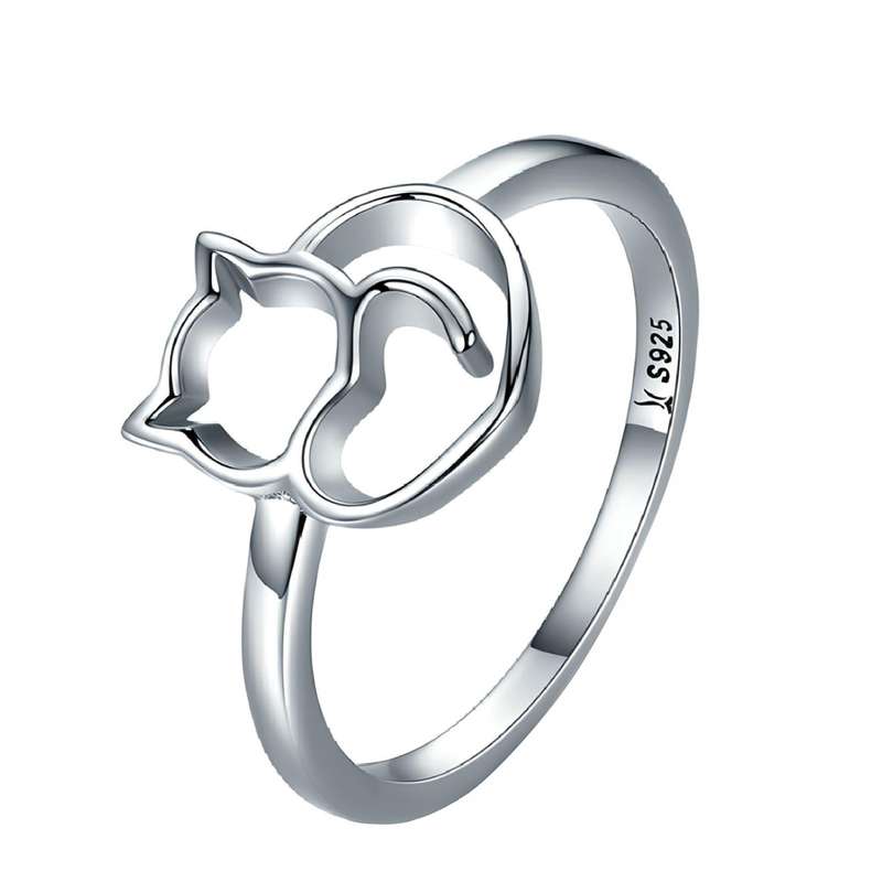 انگشتر دخترانه مدل گربه کد B2140 انگشتر دخترانه مدل گربه کد B2140