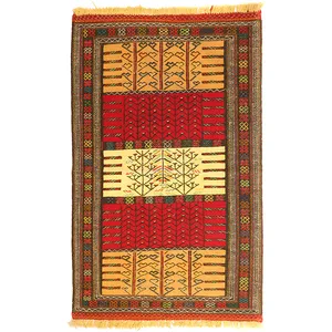 گلیم دستبافت 2 متری مدل کردی کد 410362