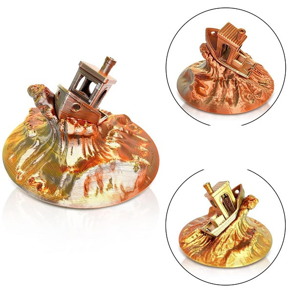 فیلامنت Silk PLA پرینتر سه بعدی یوسو مدل Tri-color قطر 1.75 میلی متر وزن 1 کیلوگرم