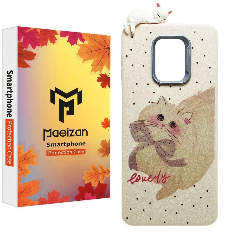 کاور پاییزان مدل گربه پرشین طرح لاکچری مناسب برای گوشی موبایل شیائومی Redmi Note 9s / Note 9Pro / Note 9Pro Max 