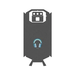 MAHOOT Minimal Headphone Icon Cover Sticker for Doogee S70