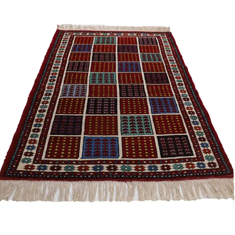 فرش دستبافت دو و نیم متری طرح خراسان کد 4020540