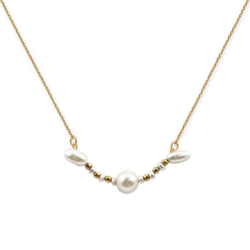 گردنبند طلا 18 عیار زنانه با طرح حلقهای (فلامینگو) الهه فرمانیان مدل G 3420