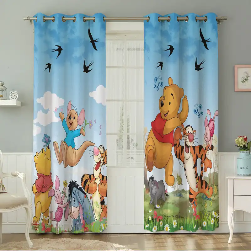 پرده نیروانا طرح کودک مدل مخمل کد 5265سایز 140×280 سانتی متر