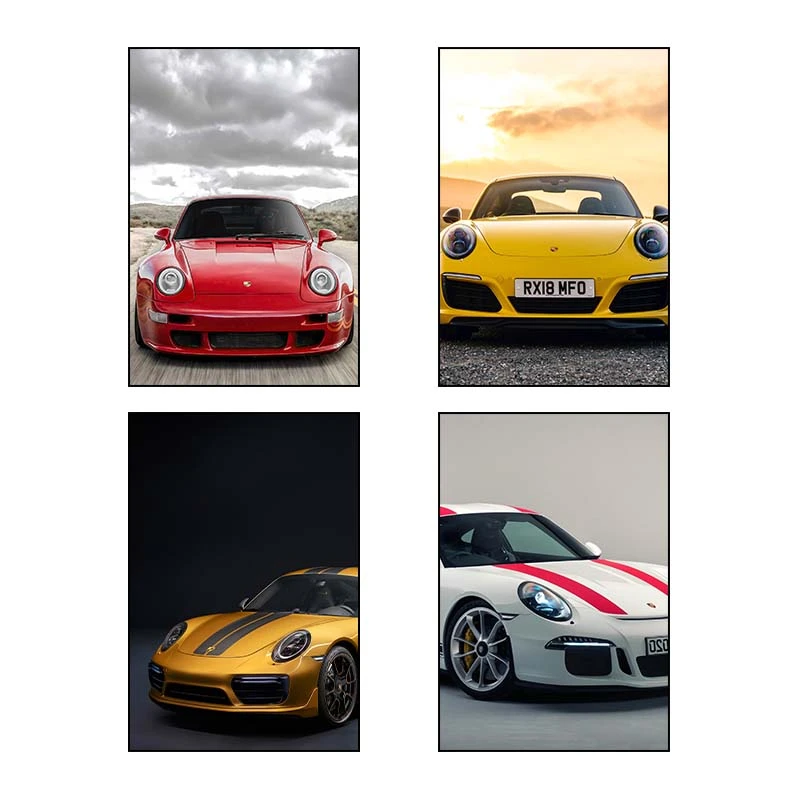 تابلو شاسي کارنيکا طرح Porsche کد 93096 مجموعه 4 عددی