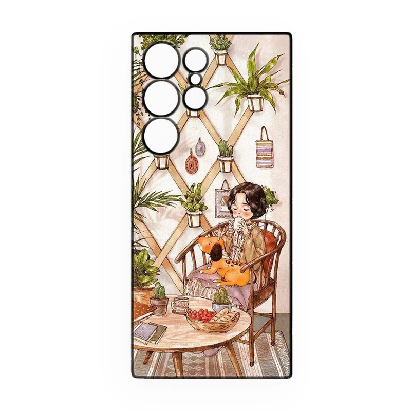 کاور طرح دخترانه کد 269 مناسب برای گوشی موبایل سامسونگ Galaxy S21 Ultra