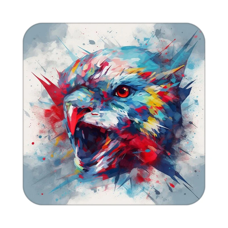 زیر لیوانی کاکتی طرح حیوانات رنگی مدل mp25309