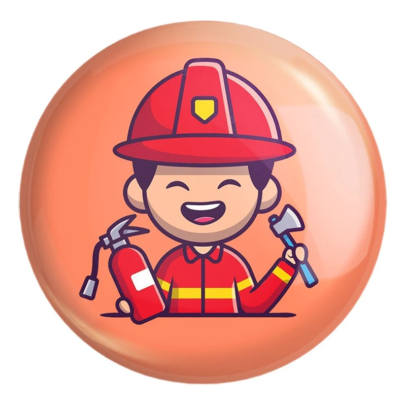 پیکسل خندالو طرح آتشنشان کد 29378 مدل بزرگ