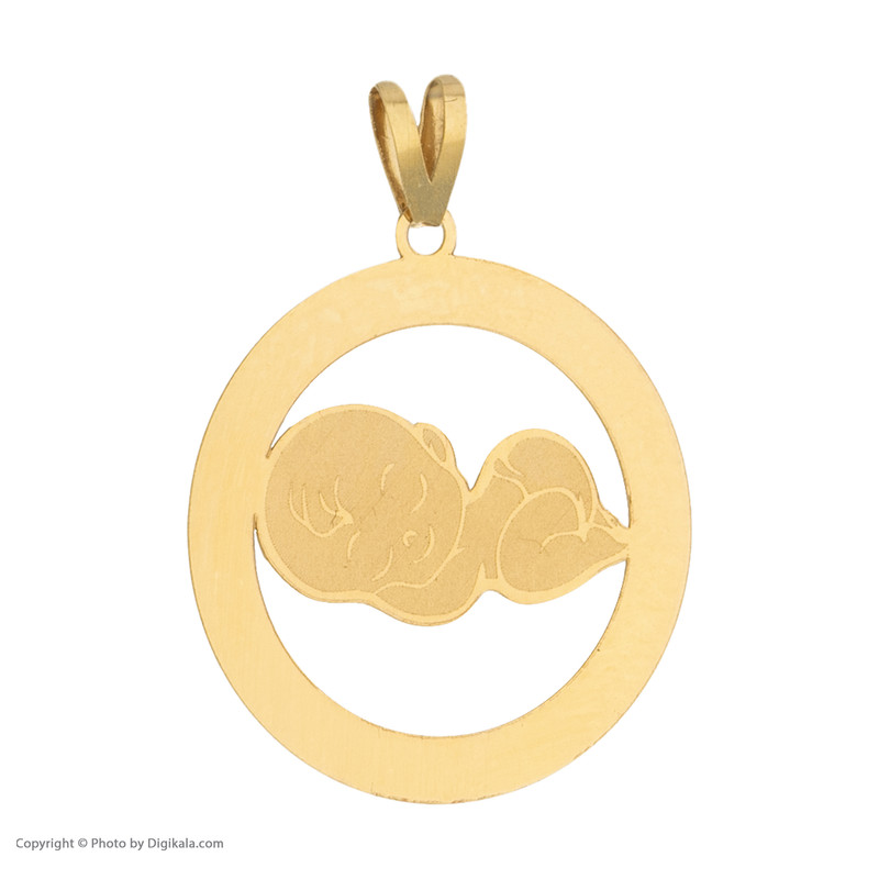 آویز گردنبند طلا 18 عیار دخترانه مایا ماهک مدل MM1657
