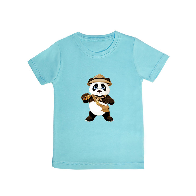 تی شرت آستین کوتاه پسرانه مدل panda BL027
