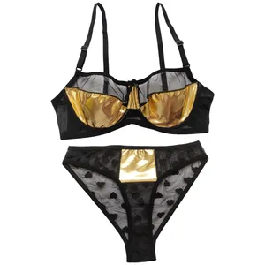 ست شورت و سوتین زنانه مدل لاتکس