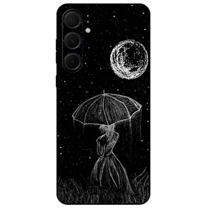 Megafone Girl and Moon 1369 Cover For Samsung Galaxy A35 5G