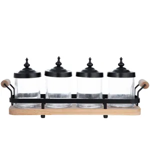 ست جای ادویه 4 پارچه بی وی کی کد 402602