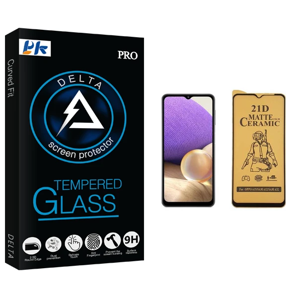 محافظ صفحه نمایش سرامیکی پی کی مدل Delta Glass مناسب برای گوشی موبایل سامسونگ Galaxy A32