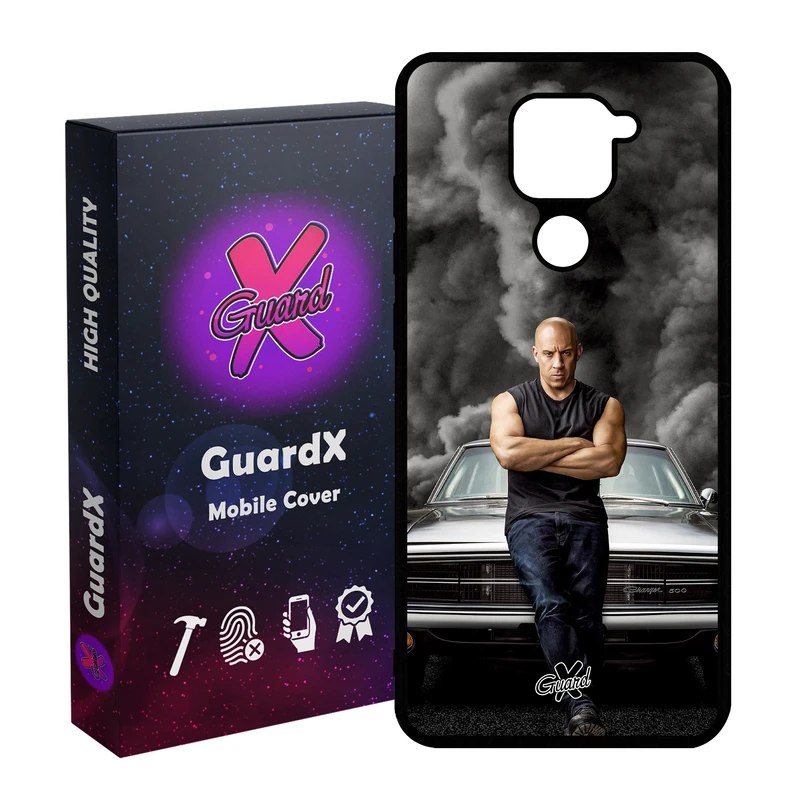 کاور گارد ایکس طرح Vin Diesel مدل Glass10183 مناسب برای گوشی موبایل شیائومی Redmi Note 9