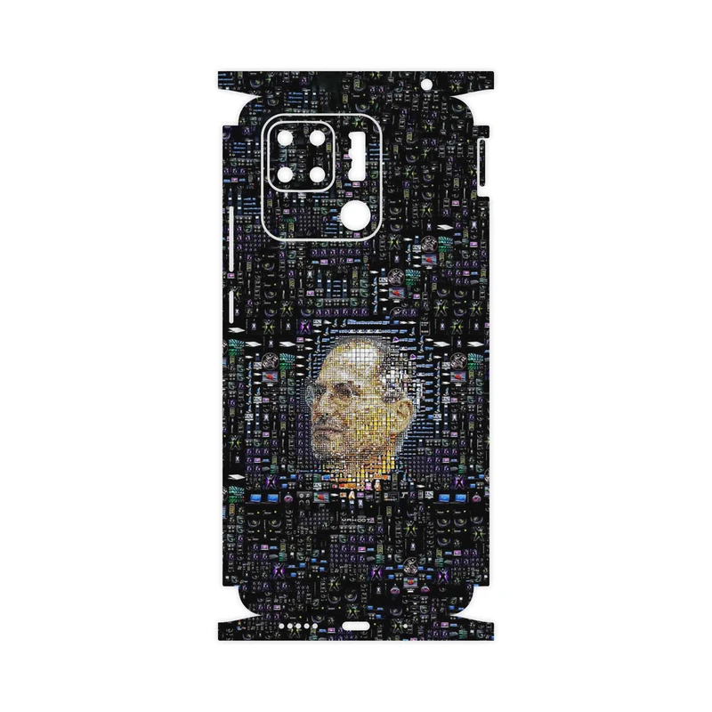 برچسب پوششی ماهوت مدل Collage of Steve Jobs 2-FullSkin مناسب برای گوشی موبایل شیائومی Redmi 10C